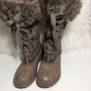 London Fog Winter Fur Boot